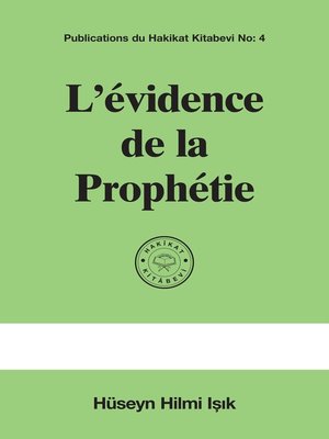 cover image of L'évidence de la Prophétie